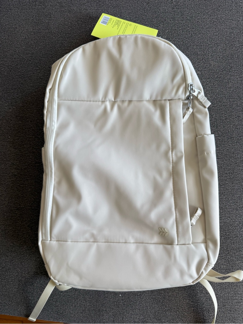 Brand New Cream Minimalist Backpack Laptop Travel School Bag Water-Repellent